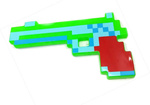 MINECRAFT Zestaw Pistolet + Karabin + Miecz Pixel 