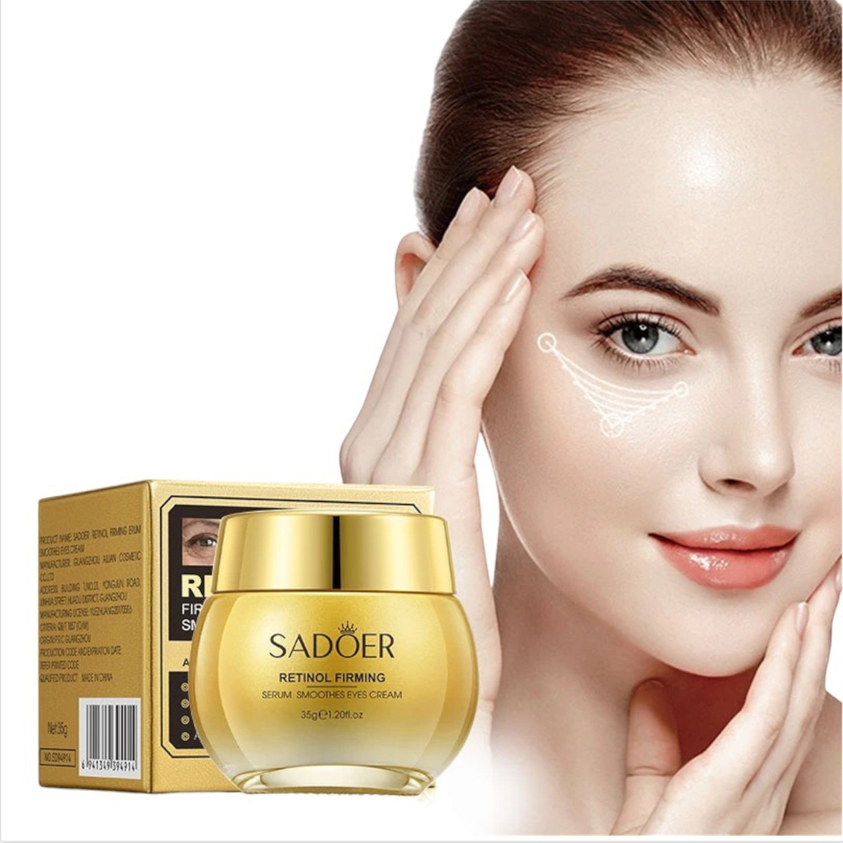 SADOER Krem pod Oczy Serum z Retinolem